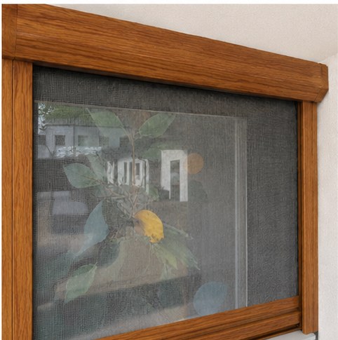 Golden oak roller net (laminate)