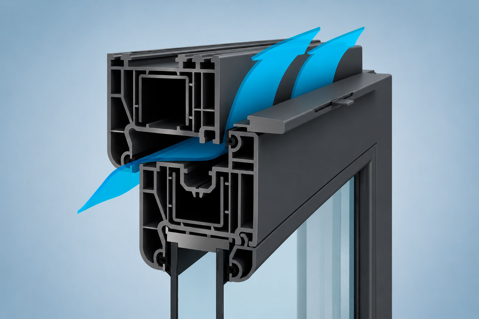 AIR-BOX COMFORT и ECO — приточный вентиляционный клапан для ПВХ-окон, установка без фрезеровки, макс. поток 43 м³/ч, шумоподавление 35 дБ Приточный воздушный клапан AIR-BOX COMFORT на раме ПВХ-окна — саморегулирующийся воздухообмен без фрезеровки, макс. поток 43 м³/ч, SIA Logu Apkope